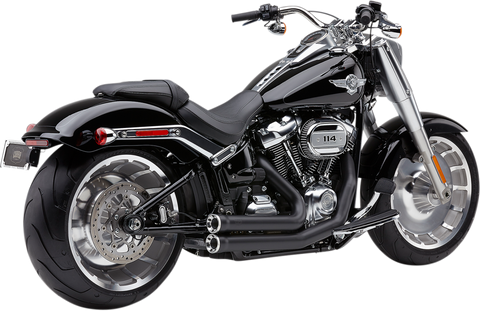 Cobra RPT Speedster Shorts Exhaust System for 2018-22 Harley Softail Breakout/Fat Boy - Black - 6795B