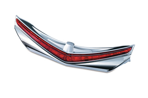 Kuryakyn 3236 - L.E.D. Rear Fender Tip with Red Lens - Chrome