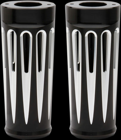 Arlen Ness 20-029 Black Deep Cut Fork Boots for 2014-19 Harley FLH models