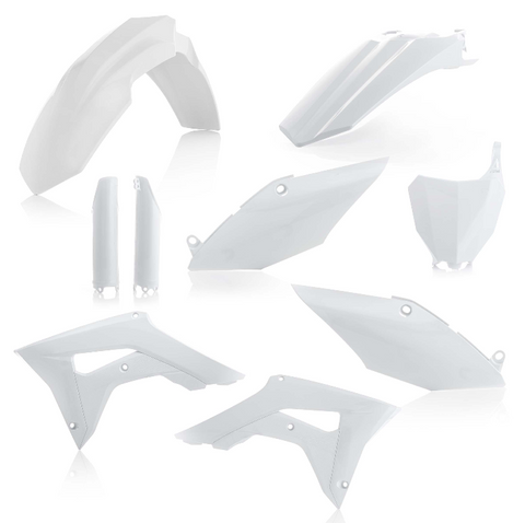 Acerbis Full Plastic Kit for 2017-18 Honda CRF 250R/450R - White - 2630700002