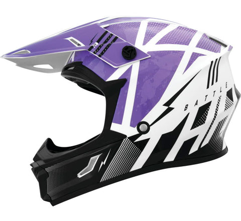 THH T710X Battle Helmet - Purple/Black - Small