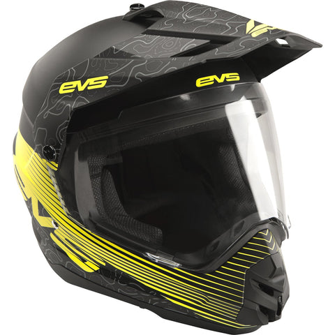 EVS T5 Dual Sport Venture Arise Helmet - Matte Black - Large