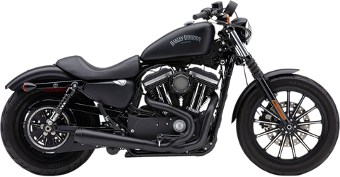Cobra USA El Diablo 2-into-1 Exhaust for 2007-13 Harley XL Models - 4 Inch/Black - 6472B