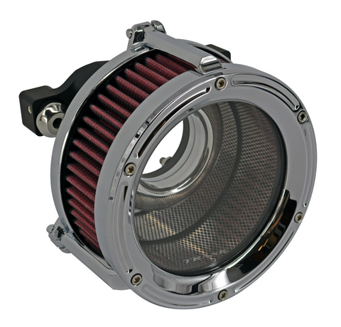 Trask Assault Charge High-Flow Air Cleaner for 2017-22 Harley M8 Engine models - Chrome - TM-1023CH