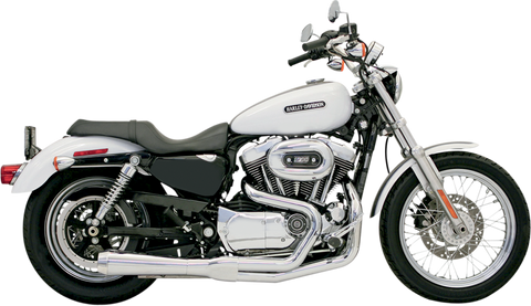 Bassani Road Rage Exhaust for 2007-14 Harley 883 / 1200 Models - Chrome - 14112J