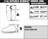Zero Gravity Double Bubble Windscreen for 2015-19 Yamaha YZF-R1 - Dark Smoke - 16-542M-19