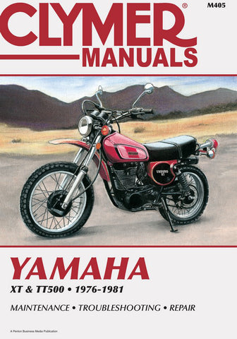 Clymer M405 Service & Repair Manual for 1976-81 Yamaha XT500 and TT500