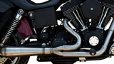 Trask Assault Full Exhaust System for 1991-05 Harley Dyna models - Brushed Steel - TM-5021