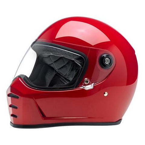 Biltwell Lane Spliter Helmet - Gloss Blood Red - XX-Large