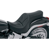 Saddlemen King 2-Up Seat for 2000-07 Harley Softail Deuce - Black/Smooth Stitched - 825HFJ
