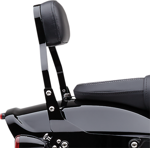 Cobra Detachable Backrest for 2006-17 Harley Dyna Models - Black - 602-2028B