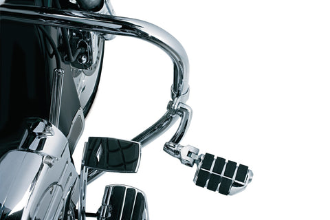 Kuryakyn Longhorn Offset Highway Pegs with Dually & 1.25 Magnum Quick Clamp - Chrome - 4575