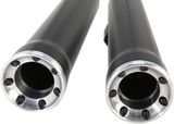 Cobra USA RPT Slip-On Mufflers for Harley Softail Models - Black - 6051B