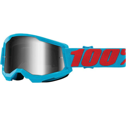100% Strata 2 Goggles - Summit with Silver Mirror Lens