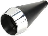 Bassani Road Rage Exhaust for 2004-13 Harley Models - Black - 14122J