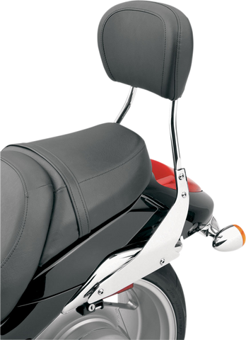 Cobra Round Sissy Bar with Pad for Suzuki VL800 / C50 Models - Chrome - 02-8825