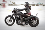 Burly Brand B13-1502B Short Sissy Bar for Harley-Davidson - Black