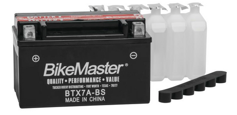 Bike Master Performance+ Maintenance Free Battery - 12 Volts - BTX7A-BS