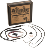 Burly Brand B30-1113 Cable and Brake Line Kit for 2014-15 Harley FLH models