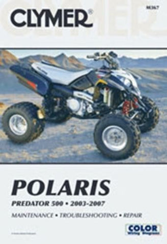 Clymer M367 Service & Repair Manual for 2003-07 Polaris Predator 500 Models