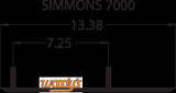 Woodys ESM3-7000 Extender Trail III Flat-Top Carbide Runners for Simmons Flex Ski