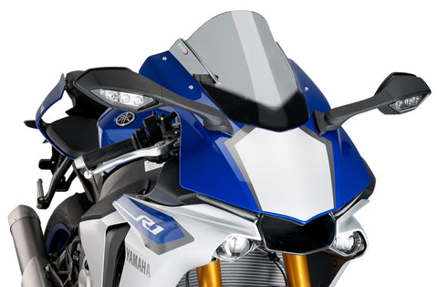 Puig Z Racing Windscreen for 2015-18 Yamaha YZF-R1 - Smoke - 7648H