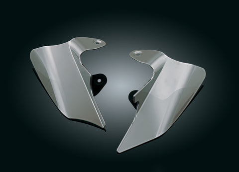 Kuryakyn Airmaster Saddle Shields for Harley FLT/FLH - Reflective Smoke - 1188