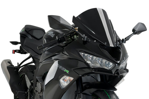 Puig Z-Racing Windscreen for Kawasaki Ninja ZX-6R - Black - 3177N