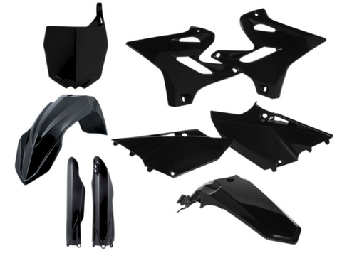 Acerbis Full Body Plastics Kit for 2015-21 Yamaha YZ125/250 & WR125/250 - Black - 2402960001