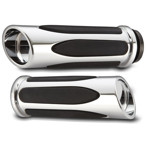 Arlen Ness Comfort Series Grips for Harley Touring - Deep Cut/Chrome - 07-050