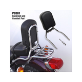 National Cycle Paladin Back Rest for 2006-16 Yamaha XV250 - Chrome - P9301