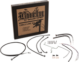 Burly Brand B30-1172 Cable and Brake Line Kit for 2014-16 Harley FLH models