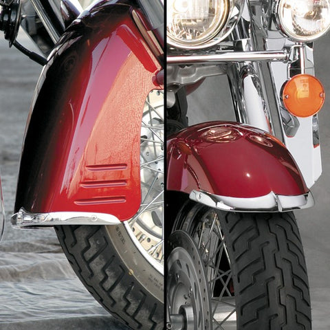 National Cycle Cast Front Fender Tips for Honda VTX1300S Models - Chrome - N7005