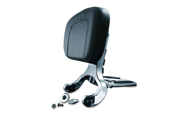 Kuryakyn 1660 - Multi-Purpose Driver & Passenger Backrest - Chrome