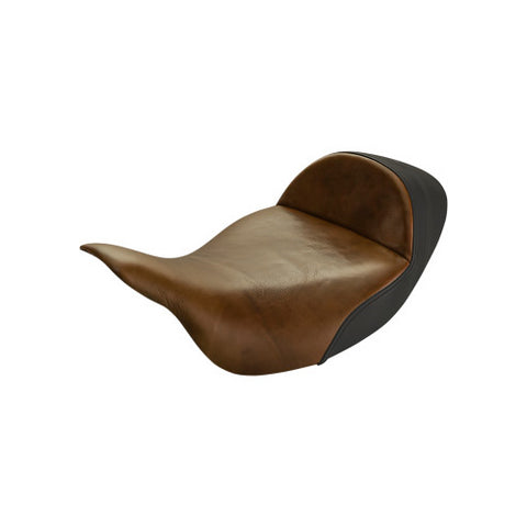 Saddlemen Renegade Extended Reach Solo Seat for 2008-22 Harley FL Touring models - Brown/Smooth - 808-07B-0041EXT