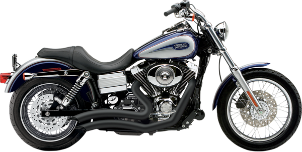 Cobra USA 6229B Speedster Short Swept Exhaust for Harley Dyna Low