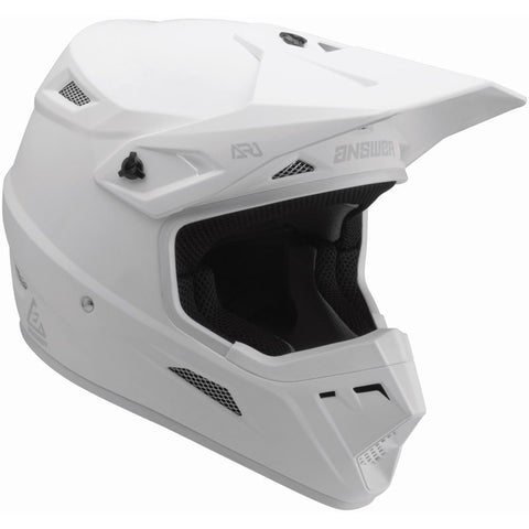 Answer Racing AR1 Solid Helmet - White