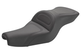 Saddlemen Explorer 2-Up Seat for 2004-20 Harley Sportster models - Black/Stitched - 807-11-029