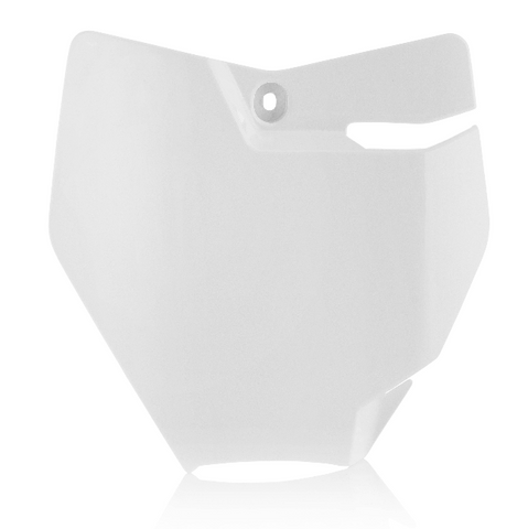 Acerbis Front Number Plate for 2016-21 KTM 65 SX - White - 2449406811