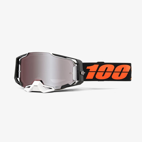 100% Armega Goggles - Blacktail with HiPER Silver Mirror Lens