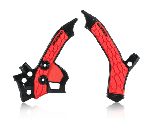 Acerbis X-Grip Frame Guards for Honda CRF250 - Black/Red - 2726851042