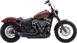 Cobra USA Speedster Slashdown Exhaust System for 2018-22 Harley Softail Street Bob/Low Rider - Black - 6853B