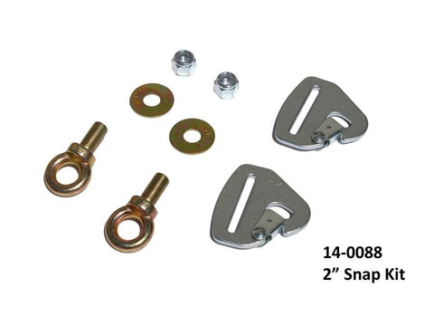 Dragonfire Racing Quick Release Harness Mounting Kits- 2 Inch Snap Kit - 14-0088