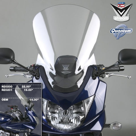 National Cycle V-Stream Touring Windshield for 2007-09 Suzuki GSF1250 Bandit - Clear - N20200