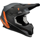 THOR Sector Chev Helmet - Charcoal/Orange - Small
