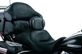 Kuryakyn 1670 - Plug-In Driver Backrest - Contoured Pad w/Removable Pocket - Chrome