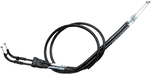 Motion Pro 03-0385 Black Vinyl Throttle Push-Pull Cable Set for 2008-14 Kawasaki KLR650