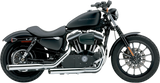 Cobra USA Slip-On Muffler with Tips for 2004-13 Harley XL Models - Chrome - 6030