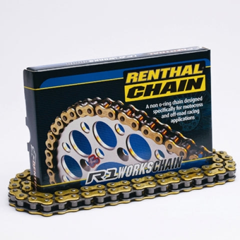 Renthal R1 Works Chain - 520 x 114 - Gold - C125