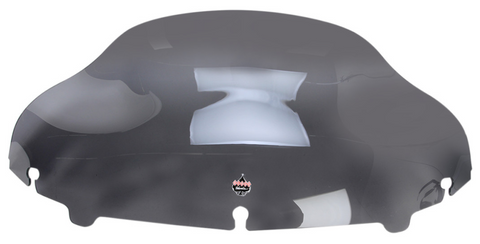 Klock Werks Flare Windshield for 2014-22 Harley Bagger models - 6.5 inch - Dark Smoke